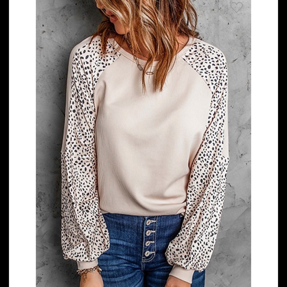 Taupe Leopard pullover